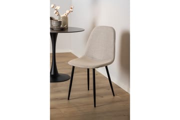 Salaman Matstol i Tyg med Metallben - Beige - Möbler - Matplats - Matstol & köksstol