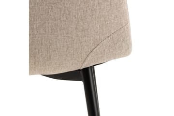 Salaman Matstol i Tyg med Metallben - Beige - Möbler - Matplats - Matstol & köksstol