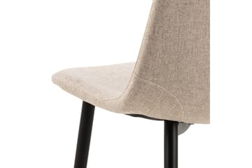 Salaman Matstol i Tyg med Metallben - Beige - Möbler - Matplats - Matstol & köksstol
