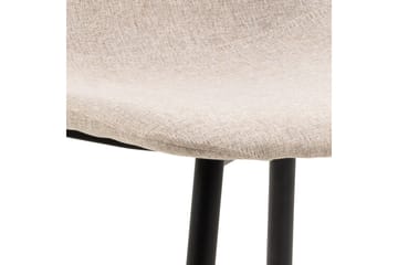 Salaman Matstol i Tyg med Metallben - Beige - Möbler - Matplats - Matstol & köksstol