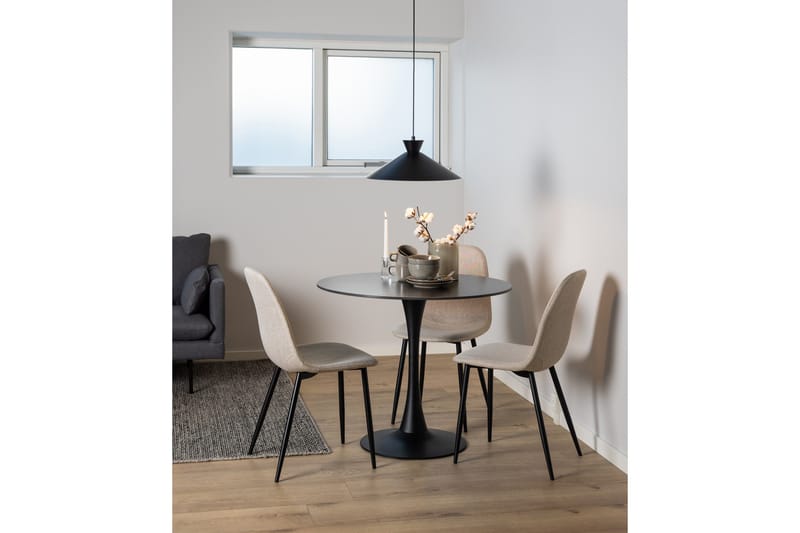 Salaman Matstol i Tyg med Metallben - Beige - Möbler - Matplats - Matstol & köksstol