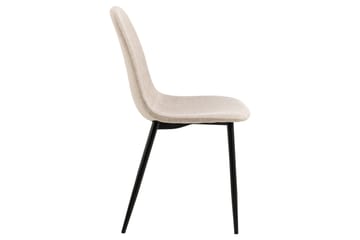 Salaman Matstol i Tyg med Metallben - Beige - Möbler - Matplats - Matstol & köksstol
