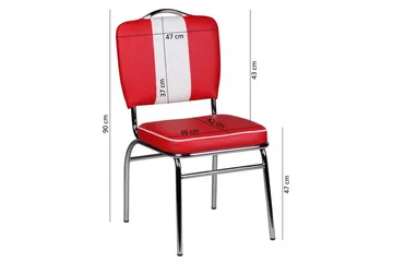 Sannes Matstol - Röd - Möbler - Matplats - Matstol & köksstol