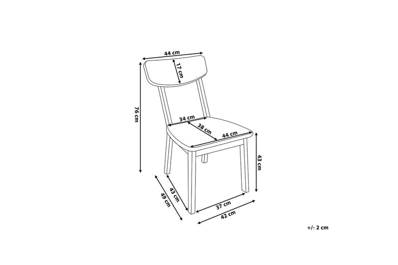 Santos Stol Set Om 2 St - Vit - Möbler - Matplats - Matstol & köksstol