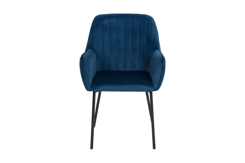 SCHWIZER Stol 2-Pack Sammet Blå - Möbler - Matplats - Matstol & köksstol