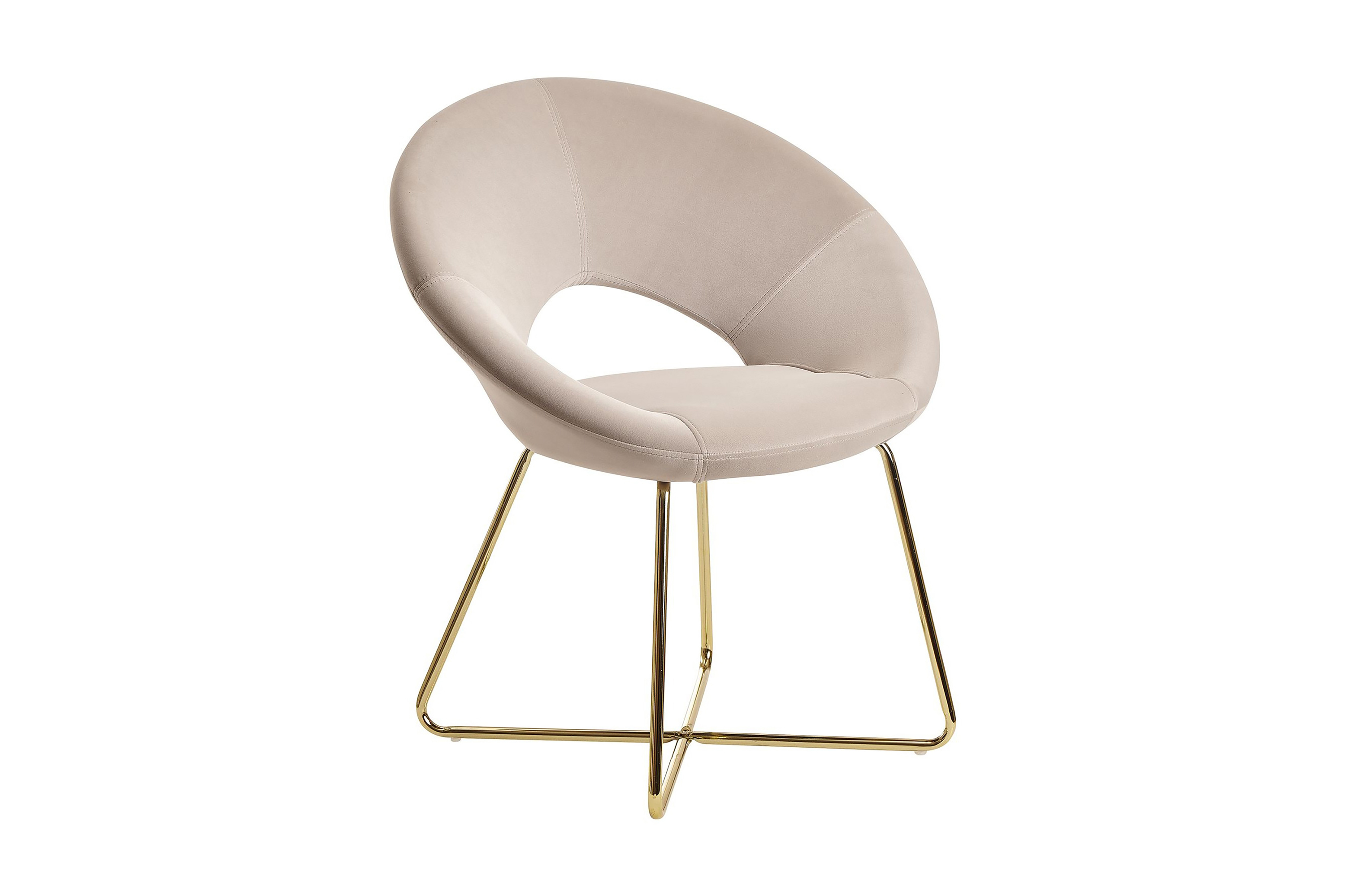 seneca karmstol krämvit/guld -