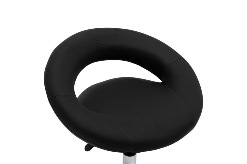 Snurrbar matstol svart konstläder - Svart - Matstol & köksstol
