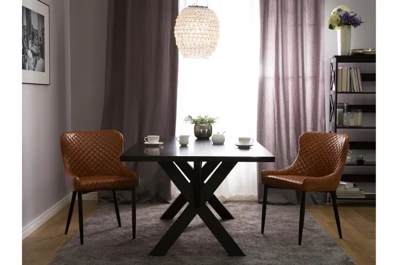 Solano Stol Set Om 2 St - Brun - Möbler - Matplats - Matstol & köksstol