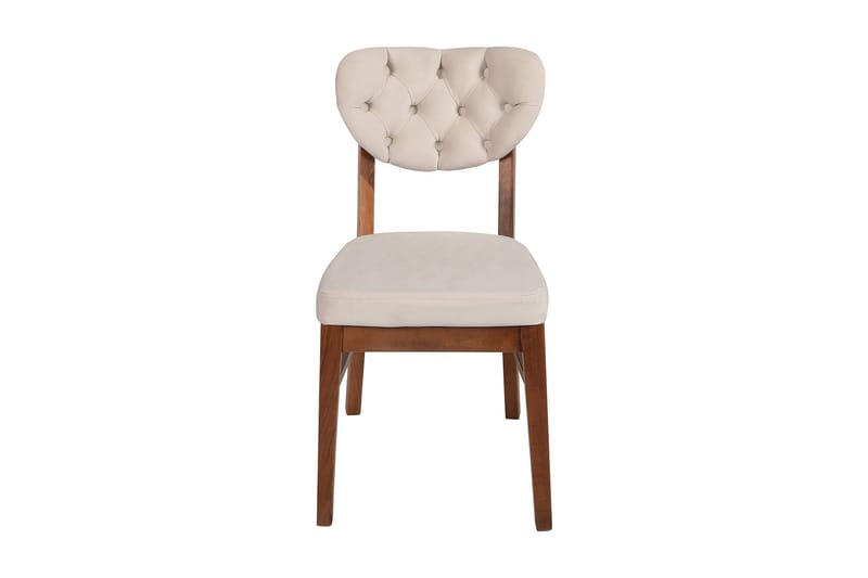 Tharol Matstol - Valnöt/Beige - Möbler - Matplats - Matstol & köksstol