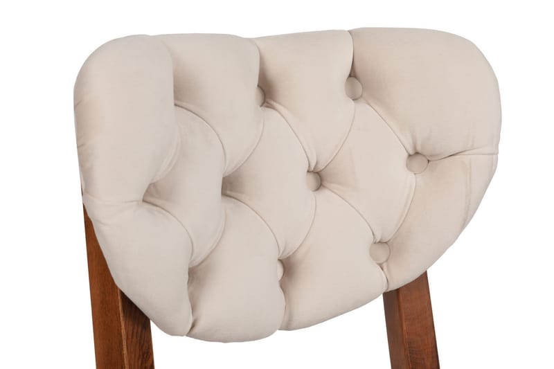 Tharol Matstol - Valnöt/Beige - Möbler - Matplats - Matstol & köksstol