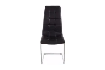 Tolna Matstol Konstläder 4-pack - Svart/Silver - Möbler - Matplats - Matstol & köksstol
