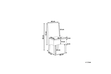 Truxall Rottingstol 2-pack - Vit - Möbler - Matplats - Matstol & köksstol