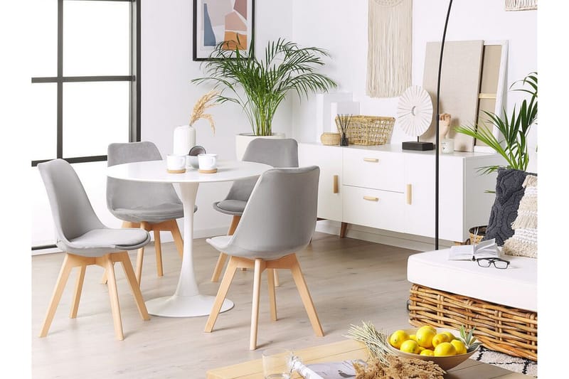 Tulunda II Sammetsstol 2-pack - Grå - Möbler - Matplats - Matstol & köksstol
