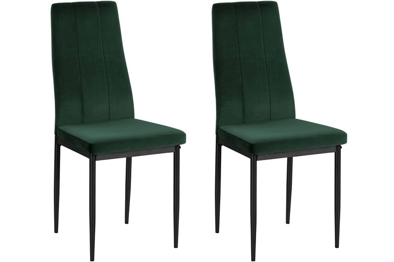 UGGLEHULT Matstol 2-pack Sammet/Mörkgrön - Möbler - Matplats - Matstol & köksstol