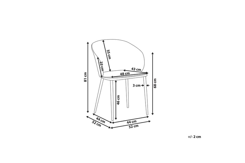ULVAH Matstol 2-pack Svart - Möbler - Matplats - Matstol & köksstol