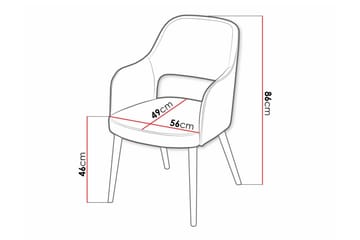 Uptown Matstol i Tyg med Träben - Ljusbeige - Möbler - Matplats - Matstol & köksstol