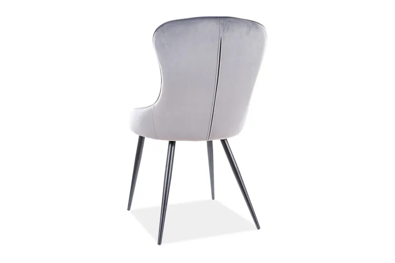 Urawa Matstol - Sammet/Grå/Svart - Möbler - Matplats - Matstol & köksstol