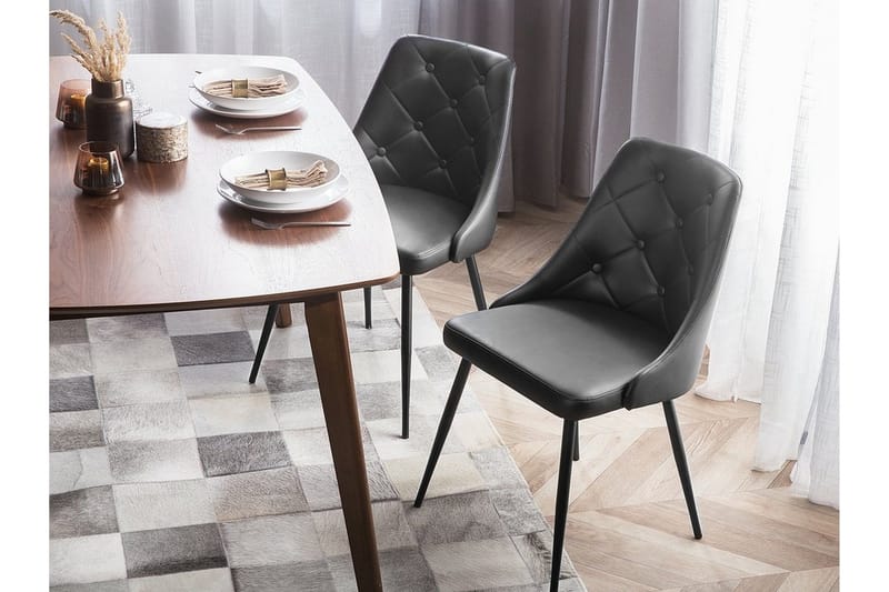 Valerie Stol Set om 2 st - Svart - Möbler - Matplats - Matstol & köksstol