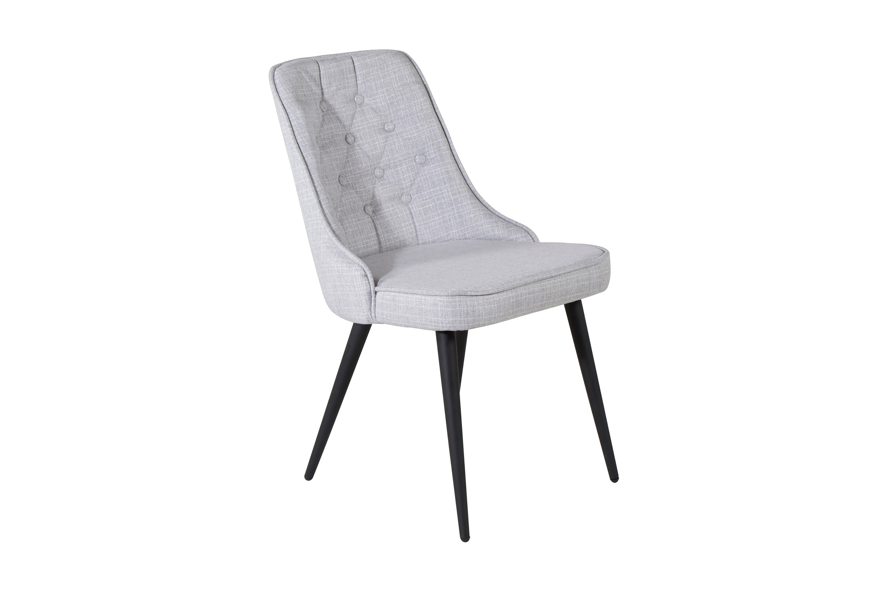 velvet deluxe matstol - grå/svart