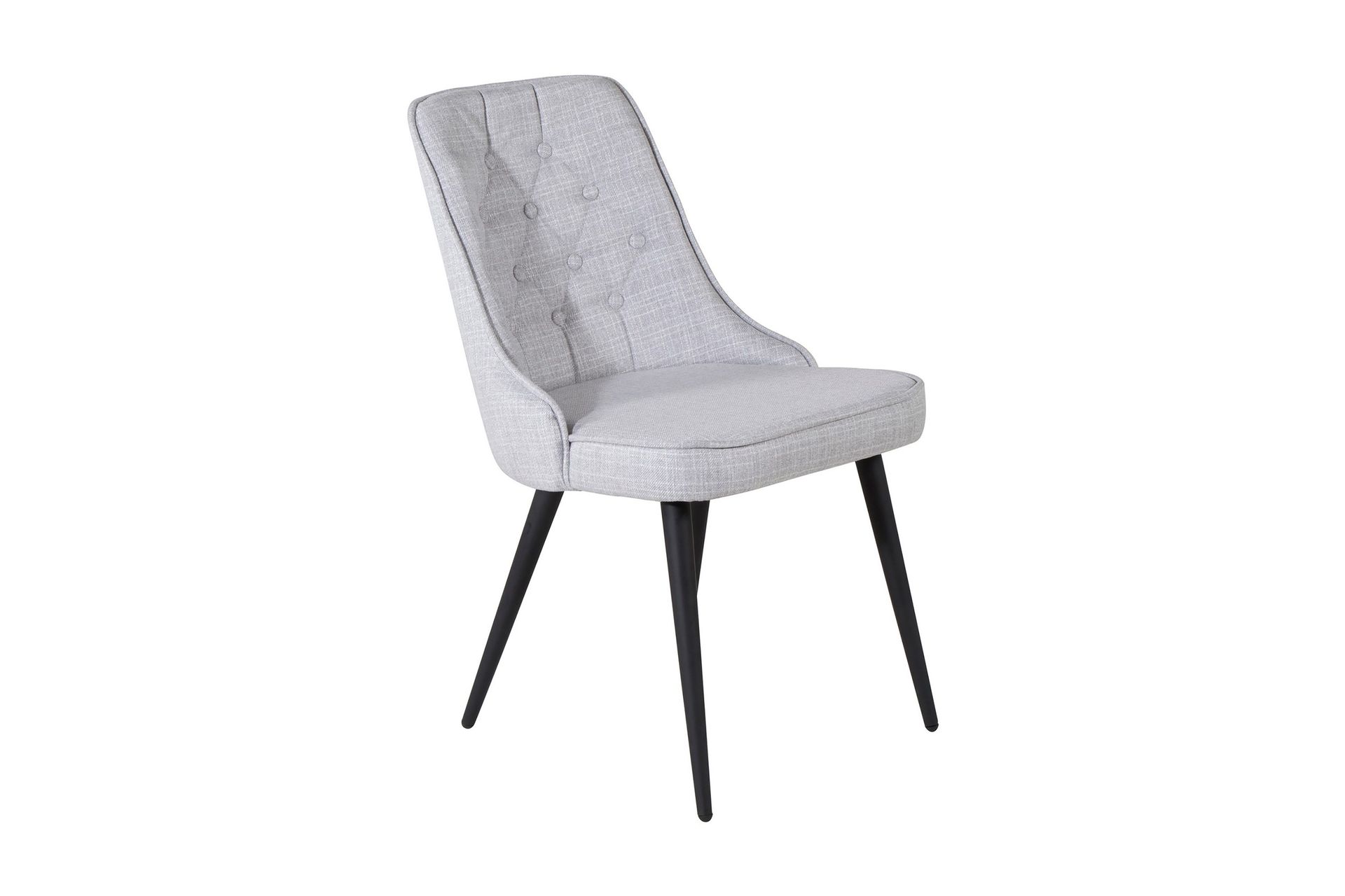 velvet deluxe matstol - grå/svart