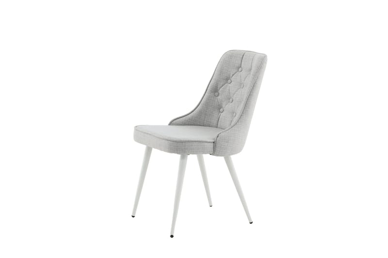 Velvet Deluxe Matstol - Grå/Vit - Möbler - Matplats - Matstol & köksstol