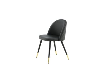 Velvet Deluxe Matstol - Mässing/Svart - Möbler - Matplats - Matstol & köksstol