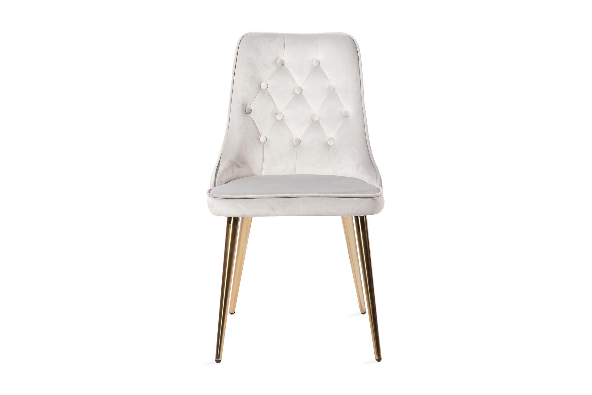 velvet deluxe sammetstol - mässing/grå