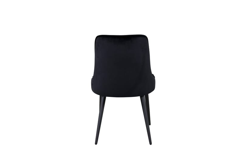 Velvet Deluxe Sammetstol - Svart/Svart - Möbler - Matplats - Matstol & köksstol