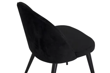 Velvet Köksstol Sammet - Svart - Möbler - Matplats - Matstol & köksstol