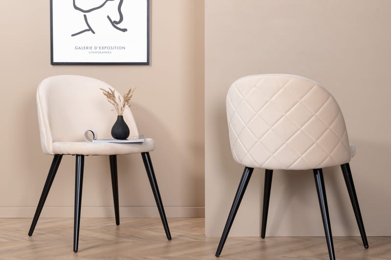 Velvet Stitches Matstol - Svart - Möbler - Matplats - Matstol & köksstol