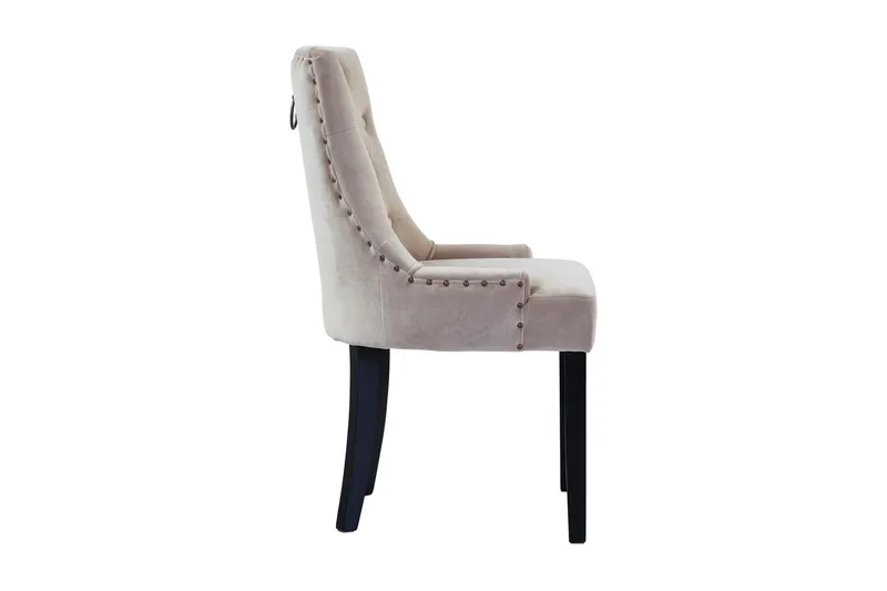 Viktoria Matstol Sammet - Sand / Beige - Möbler - Matplats - Matstol & köksstol
