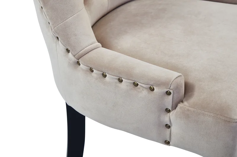 Viktoria Matstol Sammet - Sand / Beige - Möbler - Matplats - Matstol & köksstol