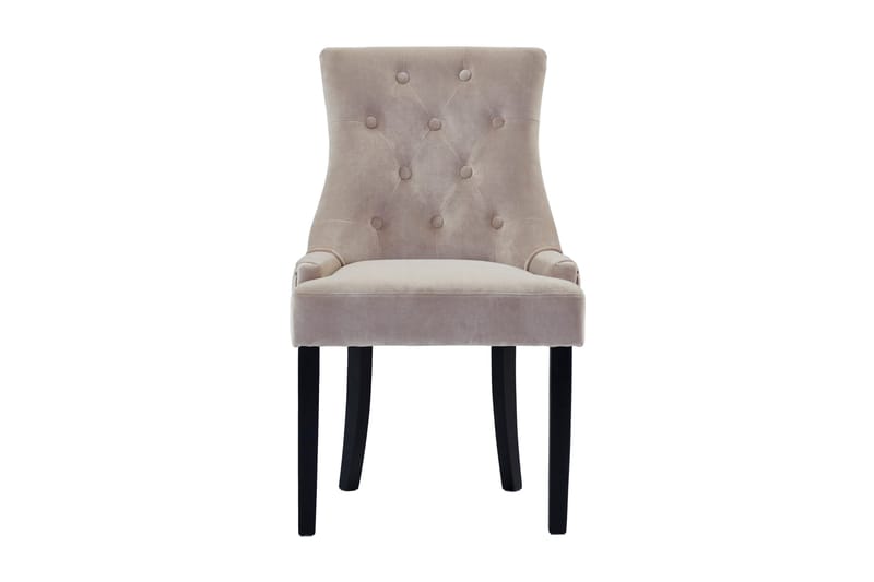 Viktoria Matstol Sammet - Sand/Beige - Möbler - Matplats - Matstol & köksstol