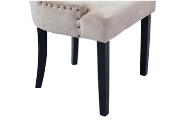 Viktoria Matstol Sammet - Sand/Beige - Möbler - Matplats - Matstol & köksstol