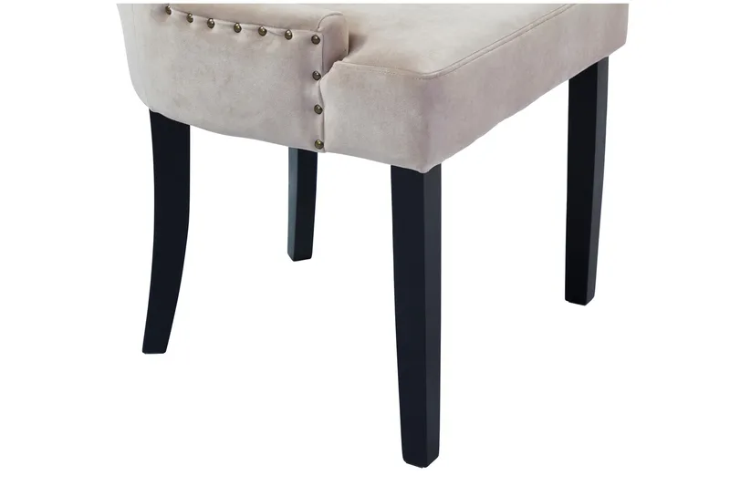 Viktoria Matstol Sammet - Sand/Beige - Möbler - Matplats - Matstol & köksstol