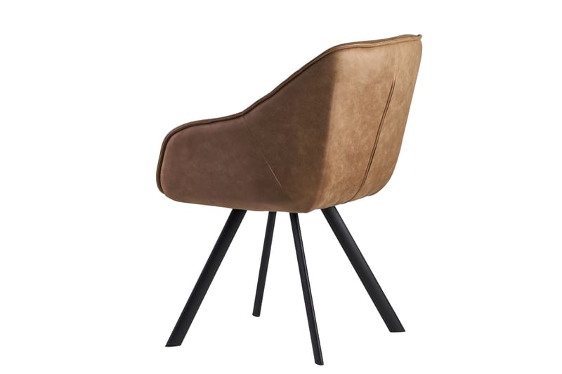 Willowdale Karmstol med X-formade ben - Ljusbrun/Svart - Möbler - Matplats - Matstol & köksstol