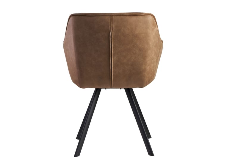 SENECA Karmstol med X-formade ben Ljusbrun/Svart - Ljusbrun/Svart - Möbler - Matplats - Matstol & köksstol