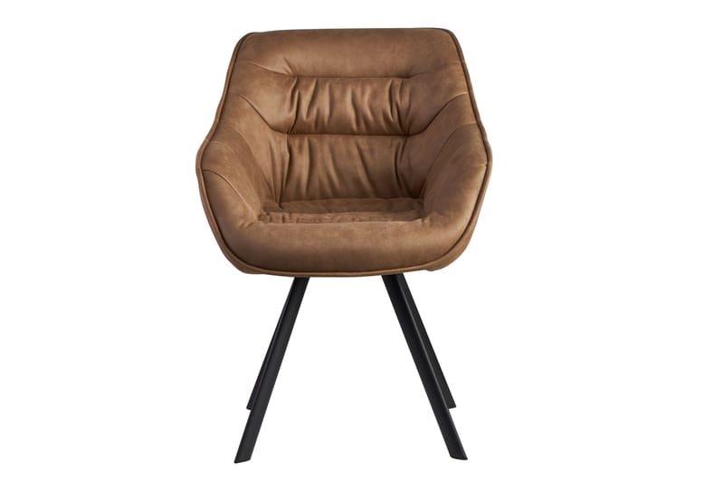 Willowdale Karmstol med X-formade ben - Ljusbrun/Svart - Möbler - Matplats - Matstol & köksstol