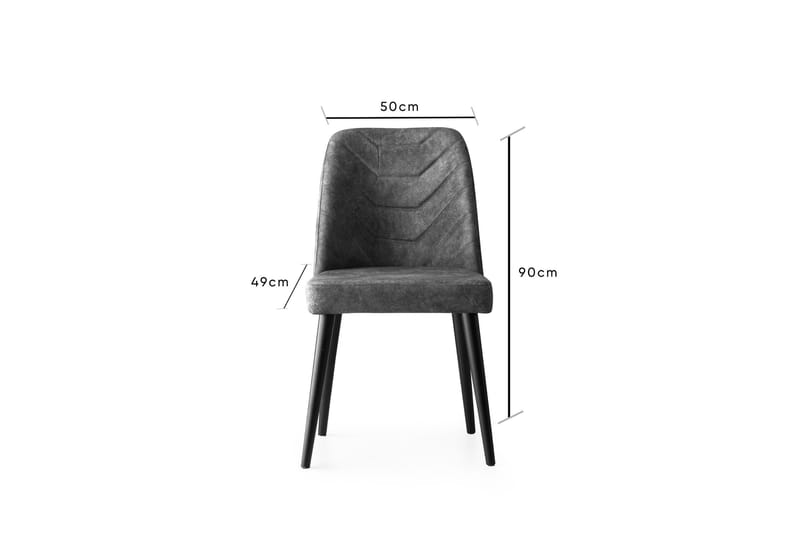 XAPHIA Matstol Antracit 4-Pack - Möbler - Matplats - Matstol & köksstol