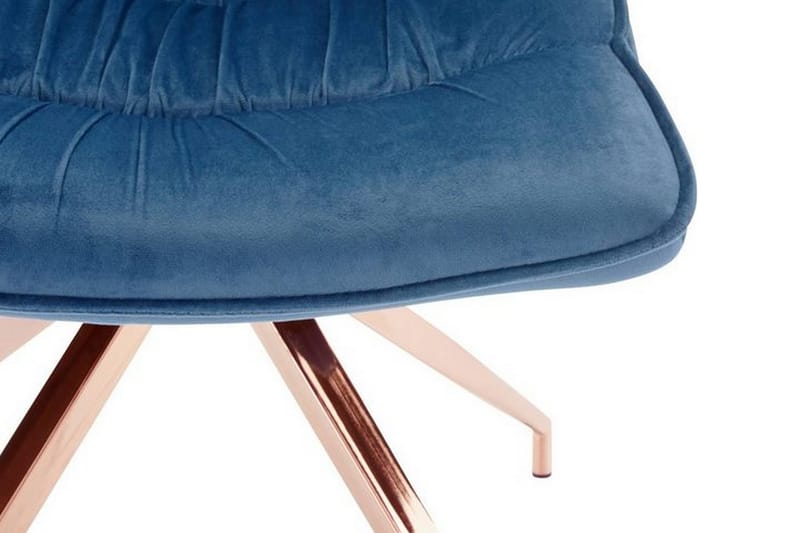 Zinon Matstol Sammet 2-pack - Blå - Möbler - Matplats - Matstol & köksstol