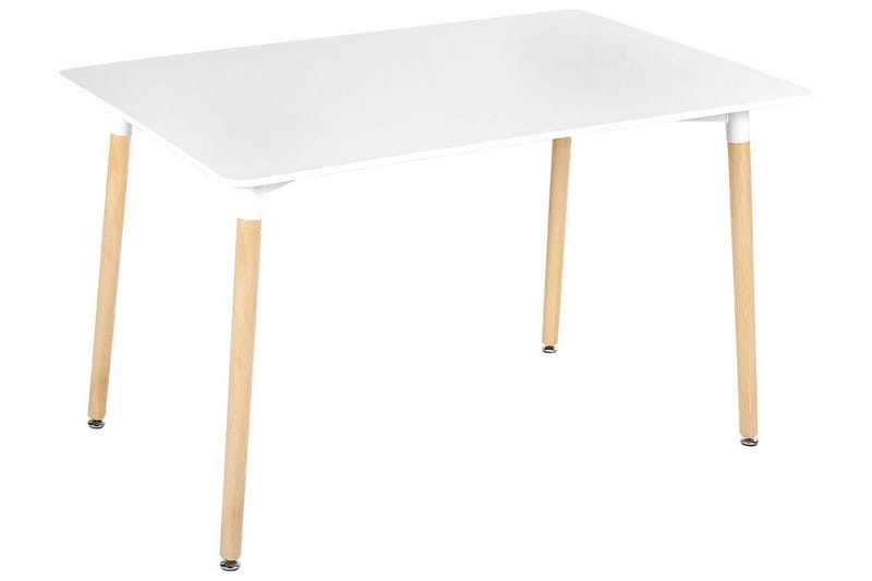 MEDVINA Matbord 80x120 cm Vit/Ljusbrun