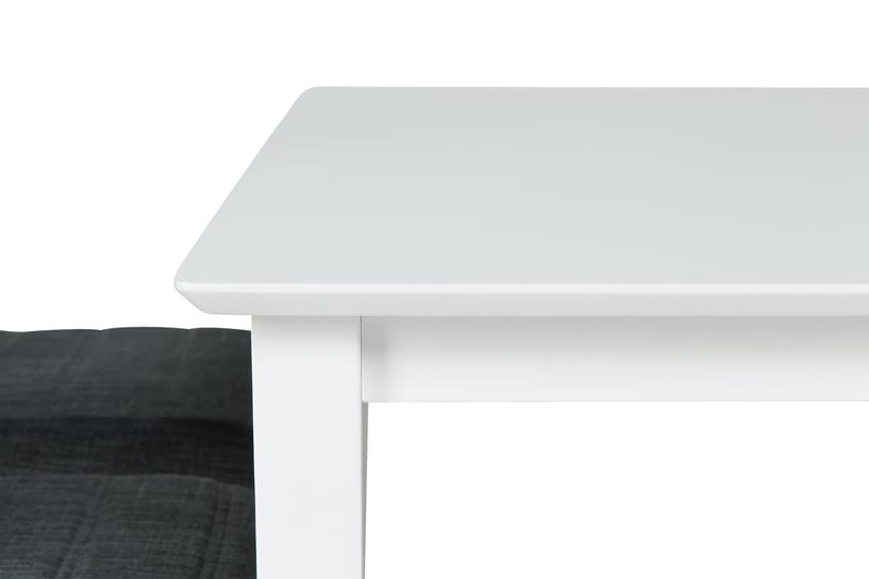 MELROSE Matbord 120 Vit + 4 SALA Stol Mörkgrå - Matgrupp & matbord med stolar