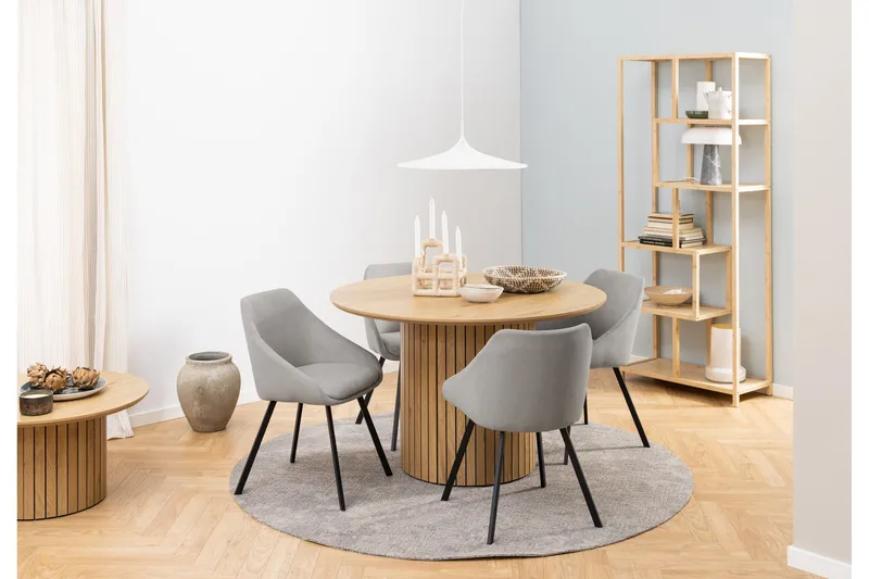 Mikuni Runt Matbord 120 cm i Ek - Natur - Möbler - Matplats - Matbord & köksbord