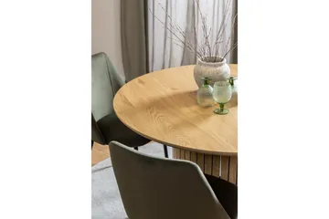 Mikuni Runt Matbord 120 cm i Ek - Natur - Möbler - Matplats - Matbord & köksbord