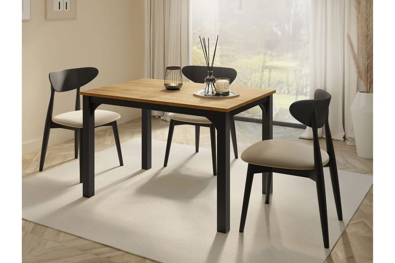 Millport Matbord 158 cm - Svart/Brun - Möbler - Matplats - Matbord & köksbord