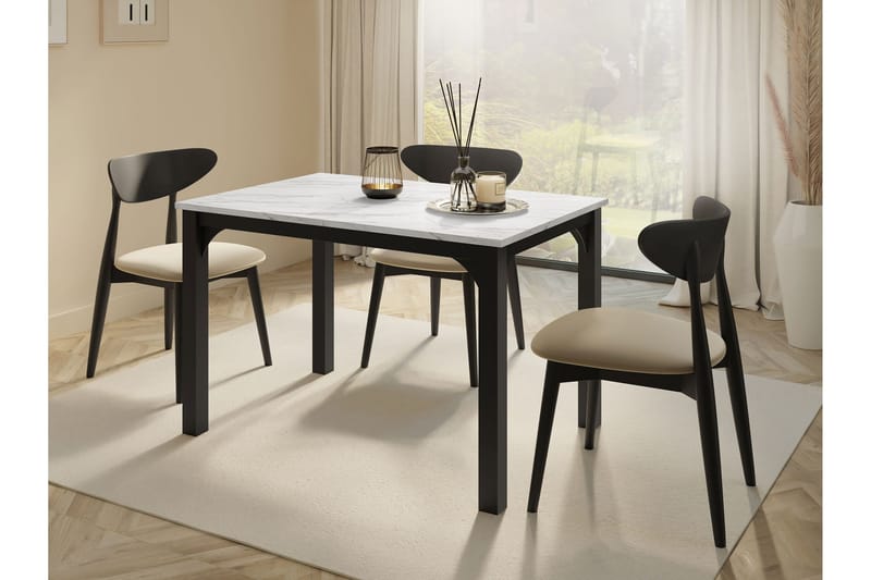 Millport Matbord 158 cm - Svart/Vit - Möbler - Matplats - Matbord & köksbord