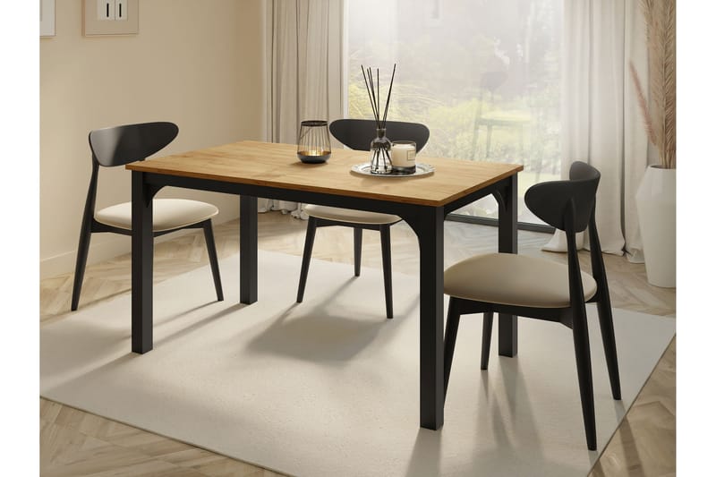 Millport Matbord 178 cm - Svart/Brun - Möbler - Matplats - Matbord & köksbord