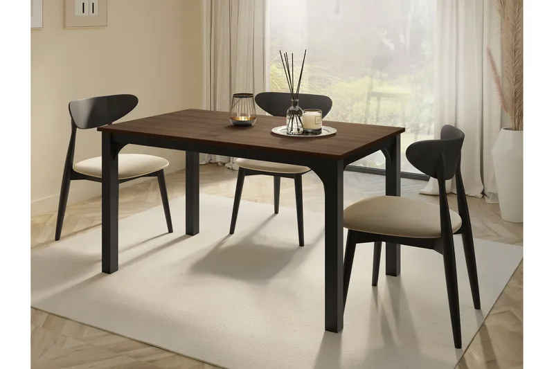 Millport Matbord 178 cm - Svart/Brun - Möbler - Matplats - Matbord & köksbord