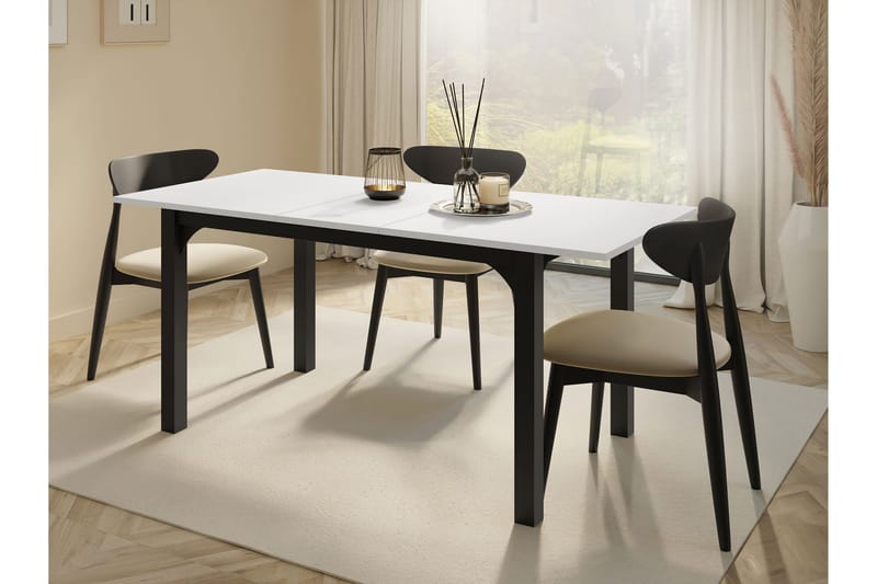 Millport Matbord 178 cm - Svart/Vit - Möbler - Matplats - Matbord & köksbord