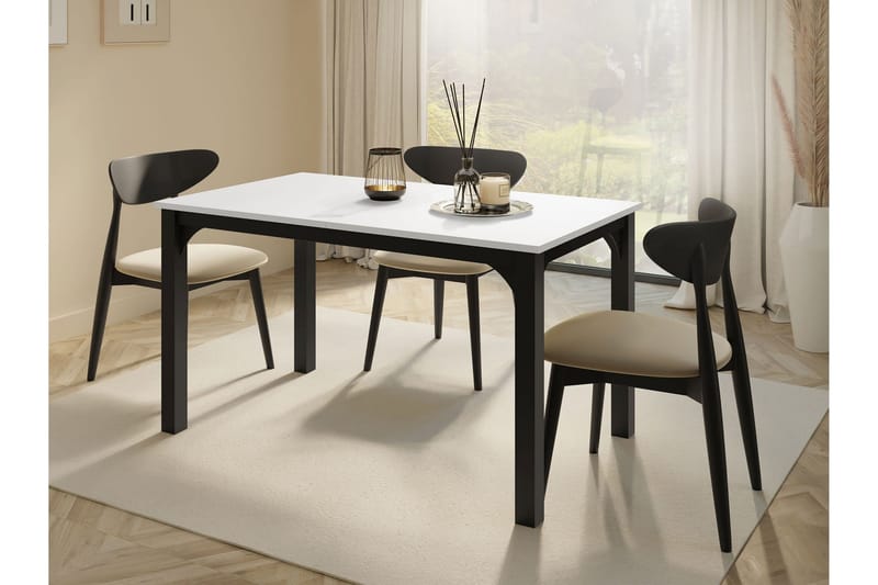 Millport Matbord 178 cm - Svart/Vit - Möbler - Matplats - Matbord & köksbord